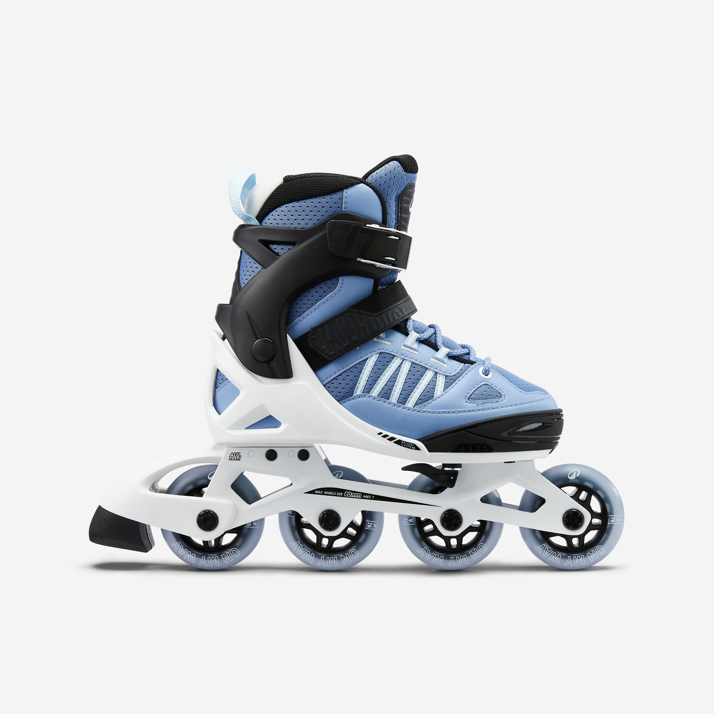 Inline Skates Inliner Kinder Fitness - Fit 5 blau/weiß