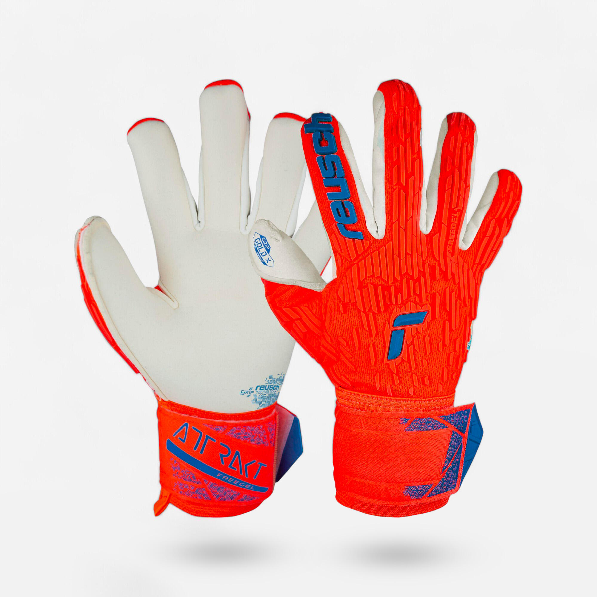 Damen/Herren Fussball Torwarthandschuhe - Attrakt Gold X Freegel