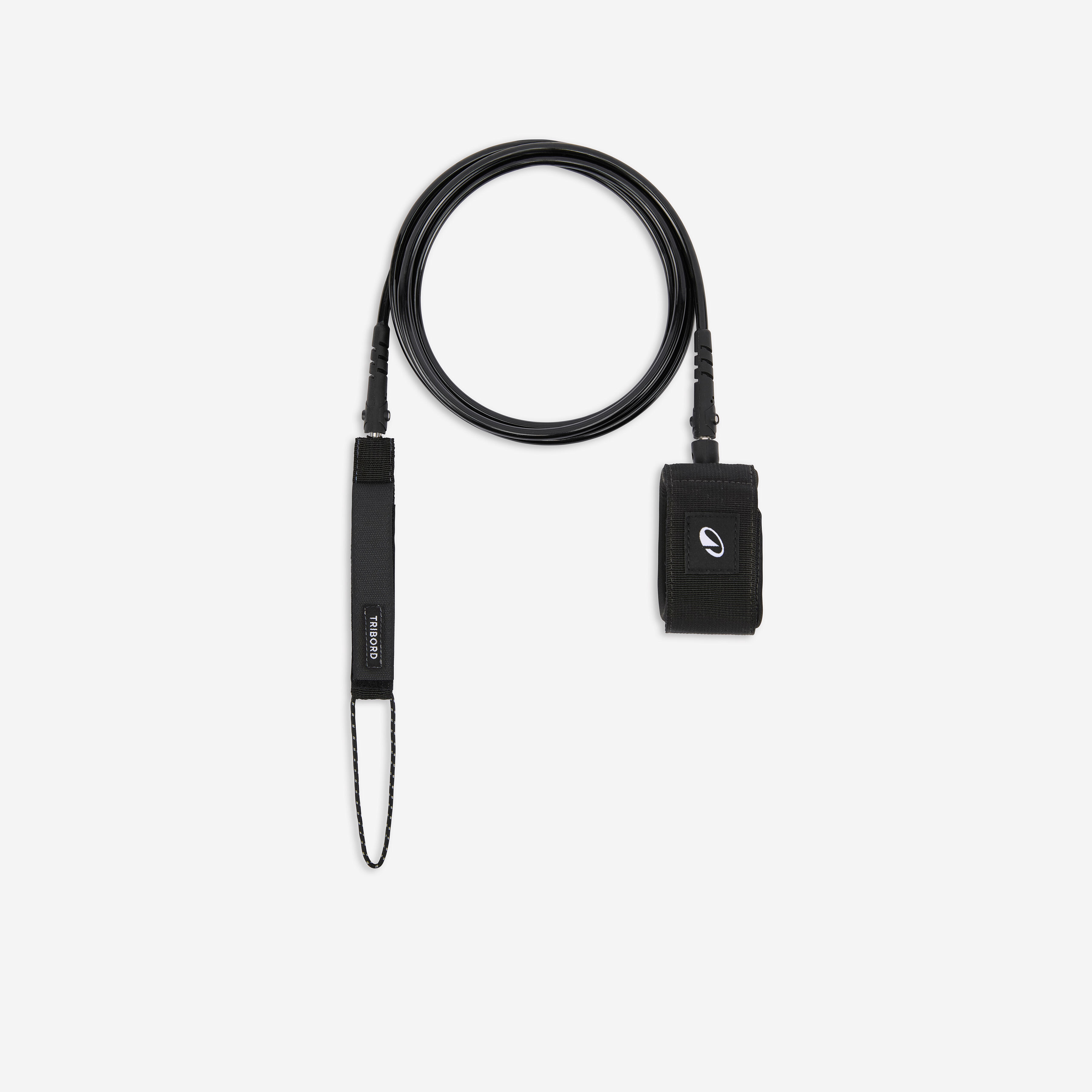 Leash Longboard 9' Durchmesser 7 mm 500 schwarz