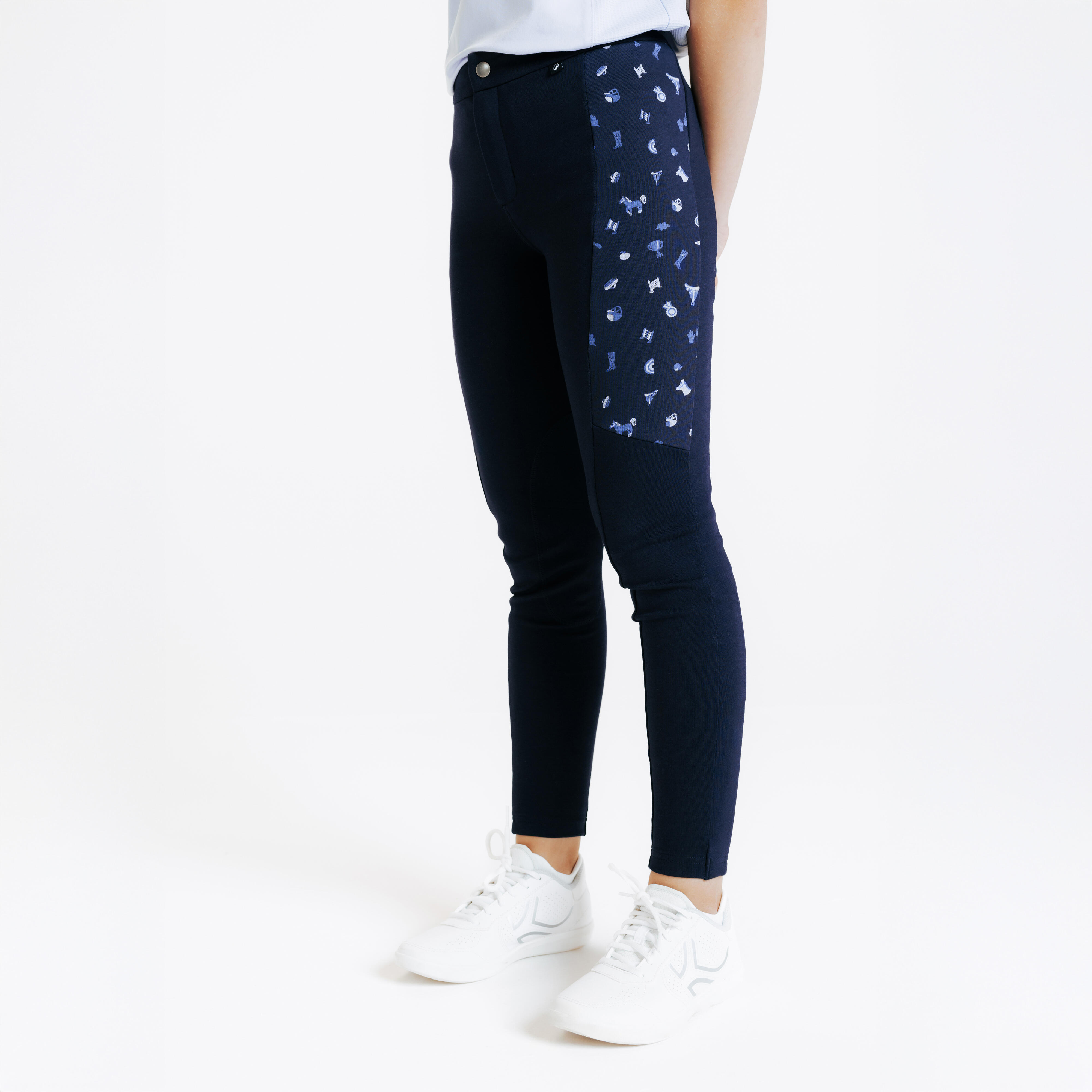 Reithose Magic Kinder Print blau
