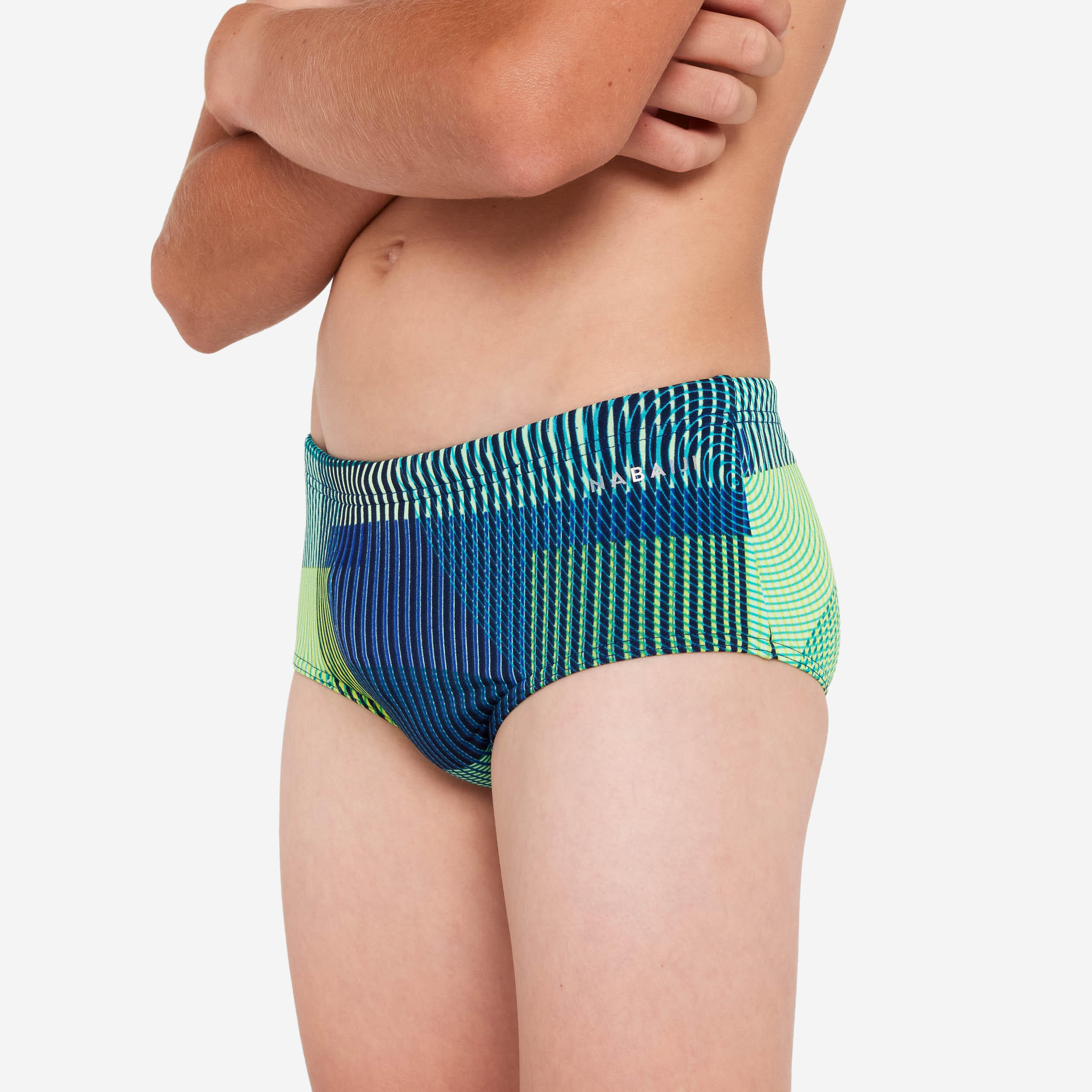 Badehose Trunk Jungen - Side blau/grün