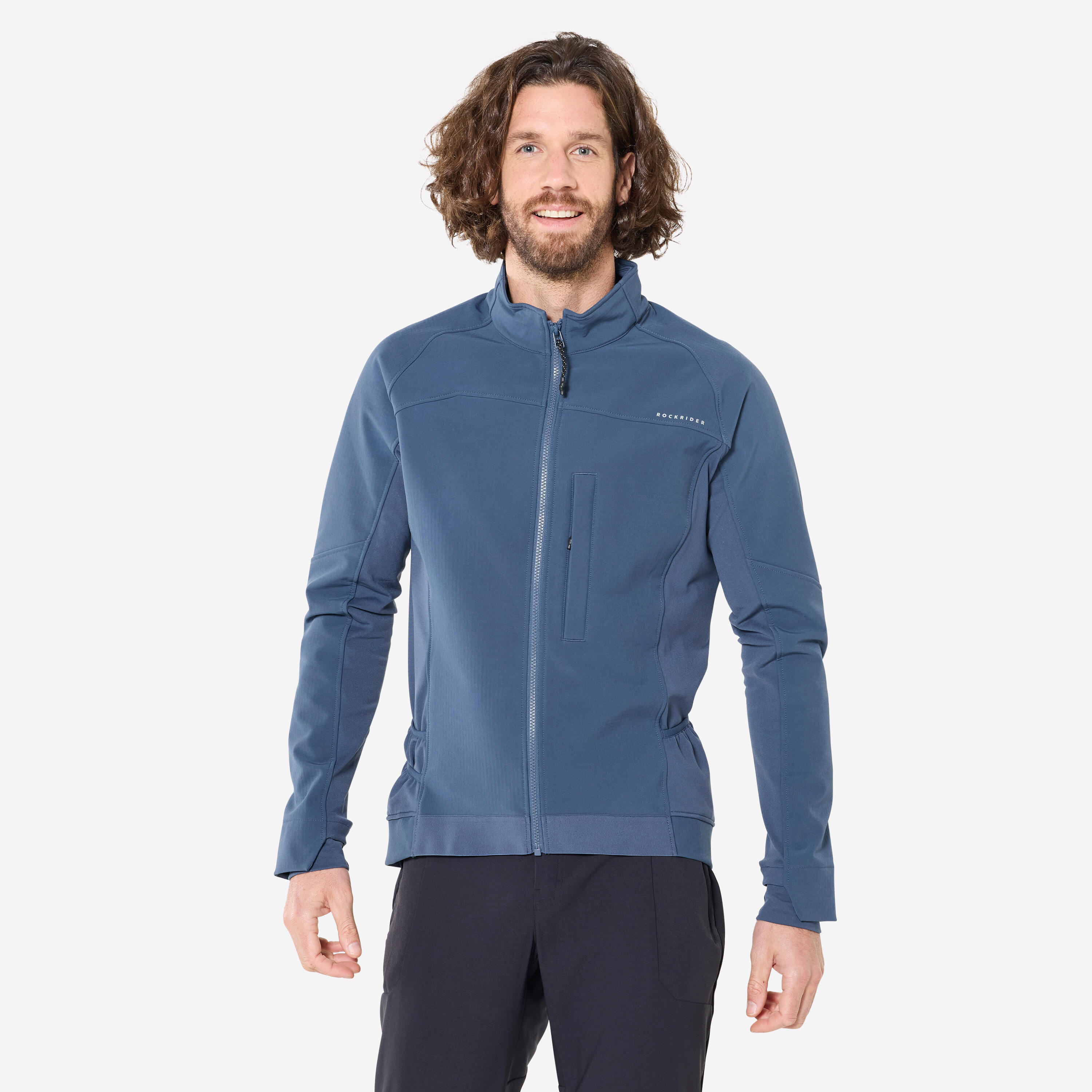 Fahrrad Winterjacke MTB Herren blau