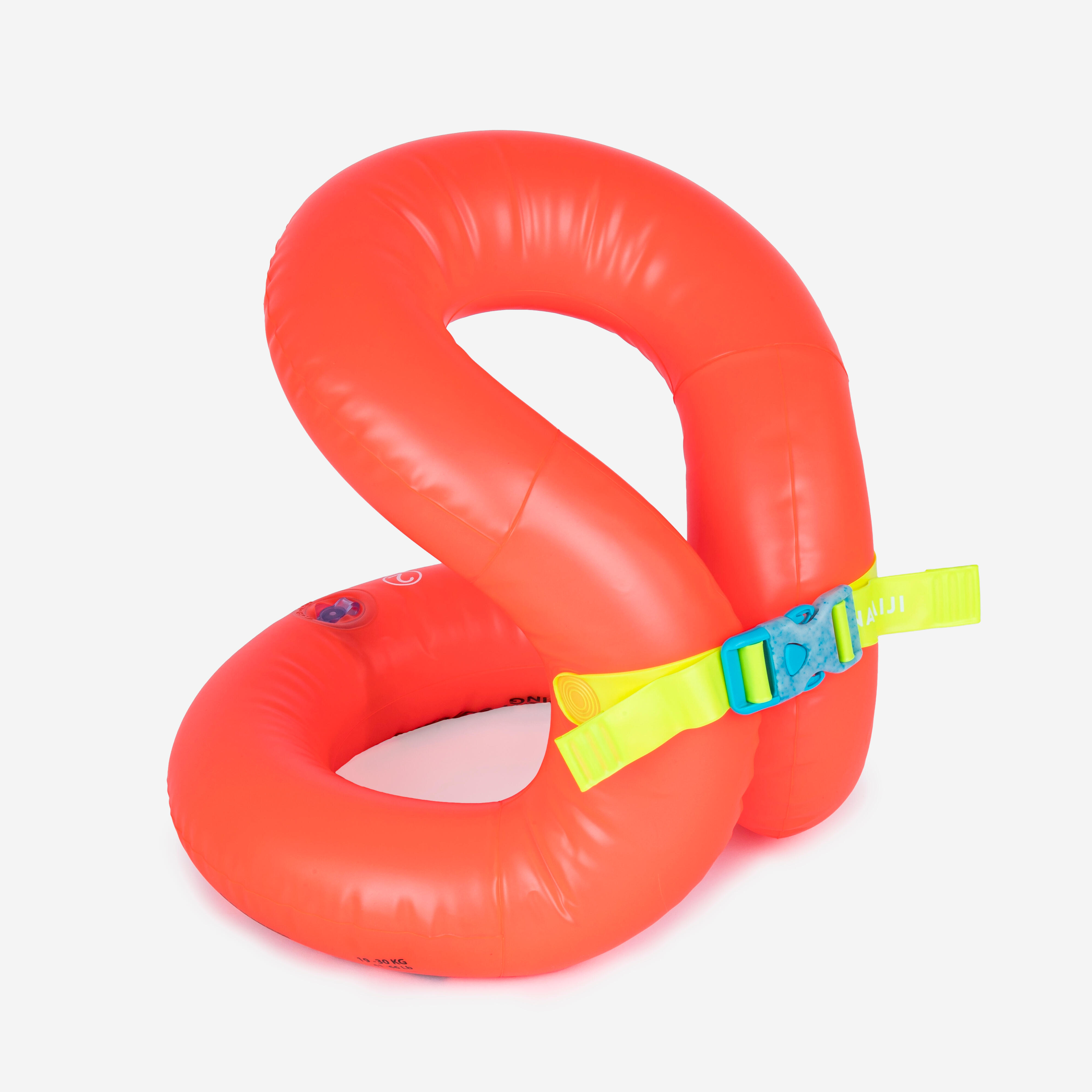 Nacken-Schwimmweste aufblasbar Kinder 19–30 kg - orange