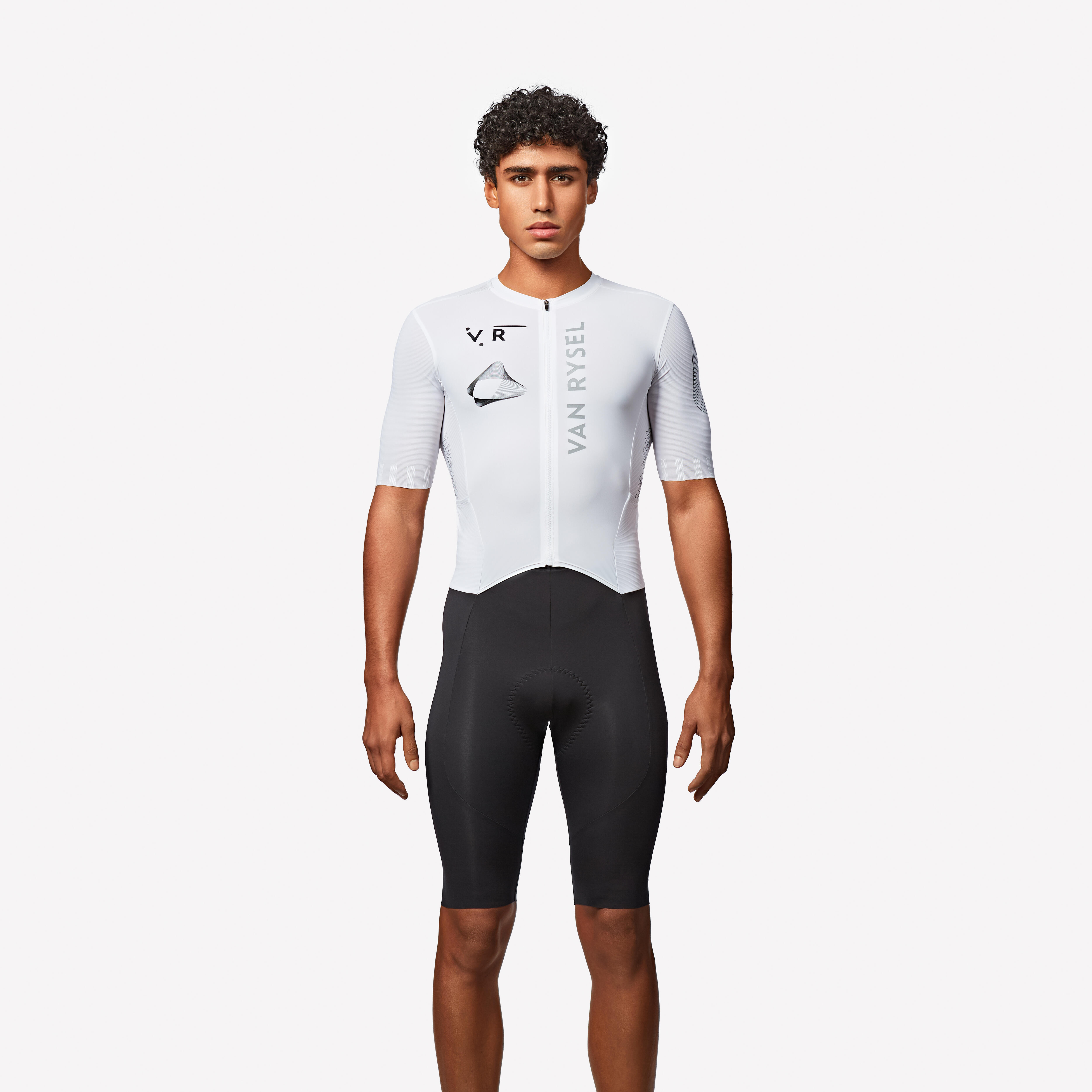 Zeitfahranzug Rennrad Sommer Racer 2 Team Herren weiß