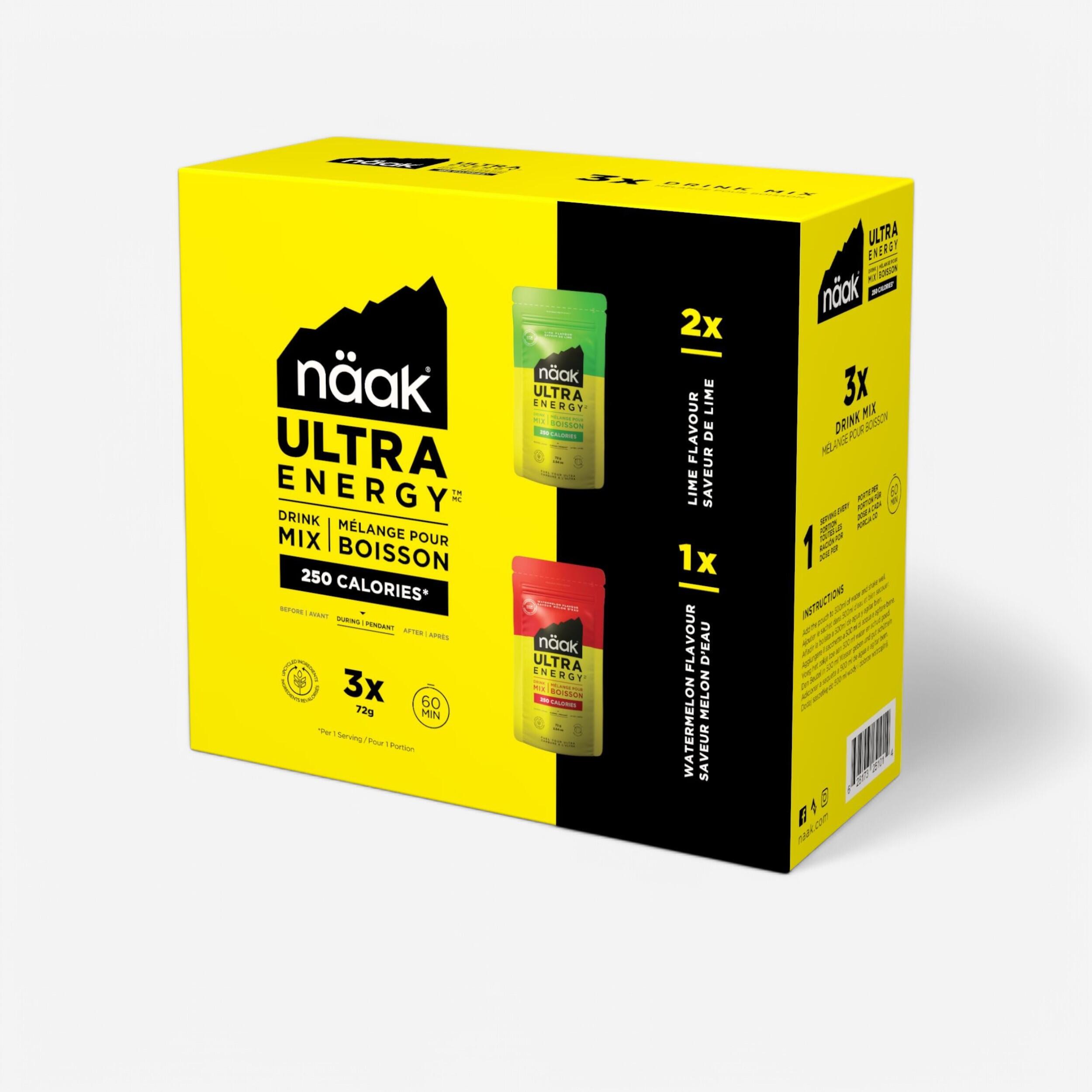 Mix Energy Drink Wassermelone/Limette Ultra Energy™ 3 × 72 g
