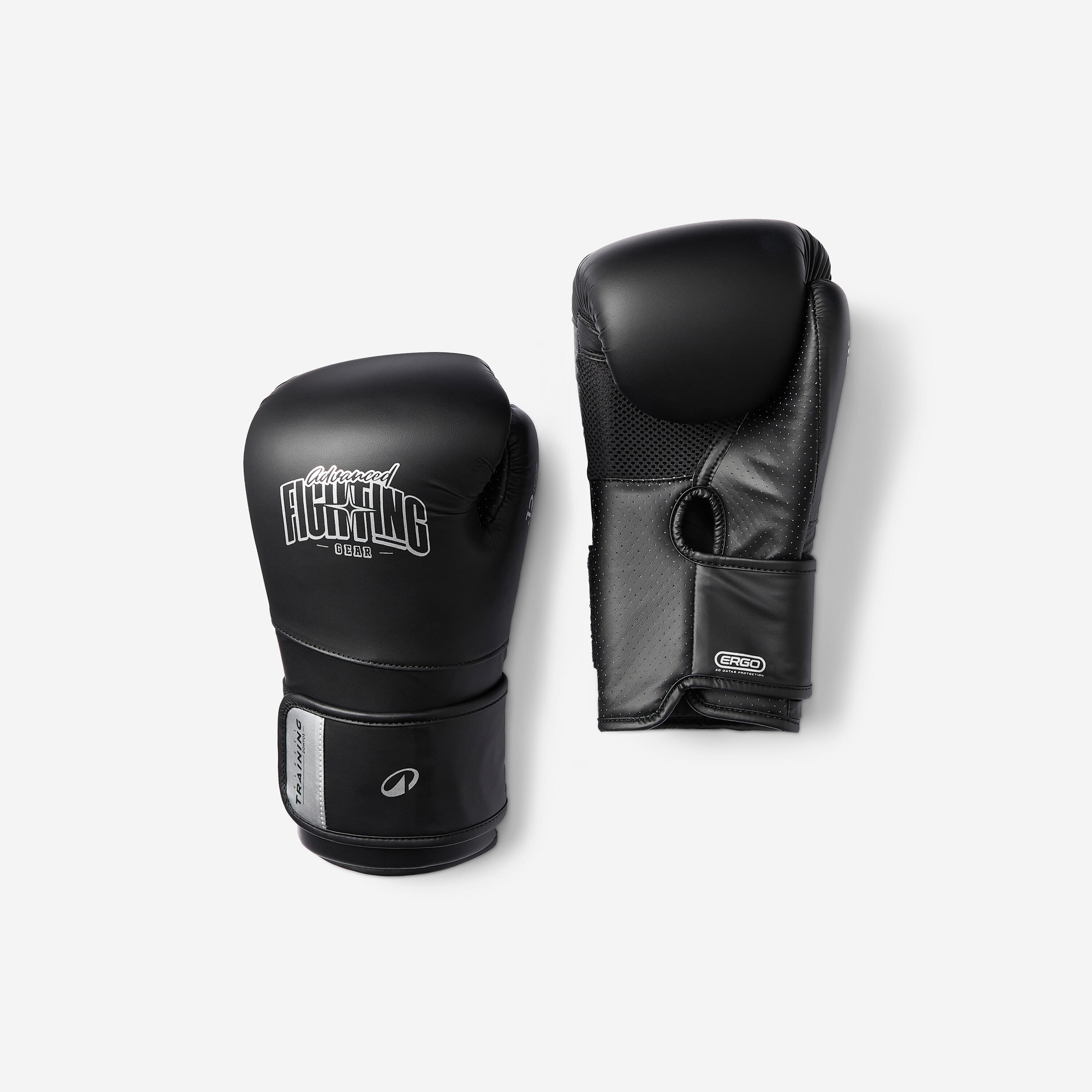 Boxhandschuhe Training mit ergonomischem Schaumstoff - schwarz