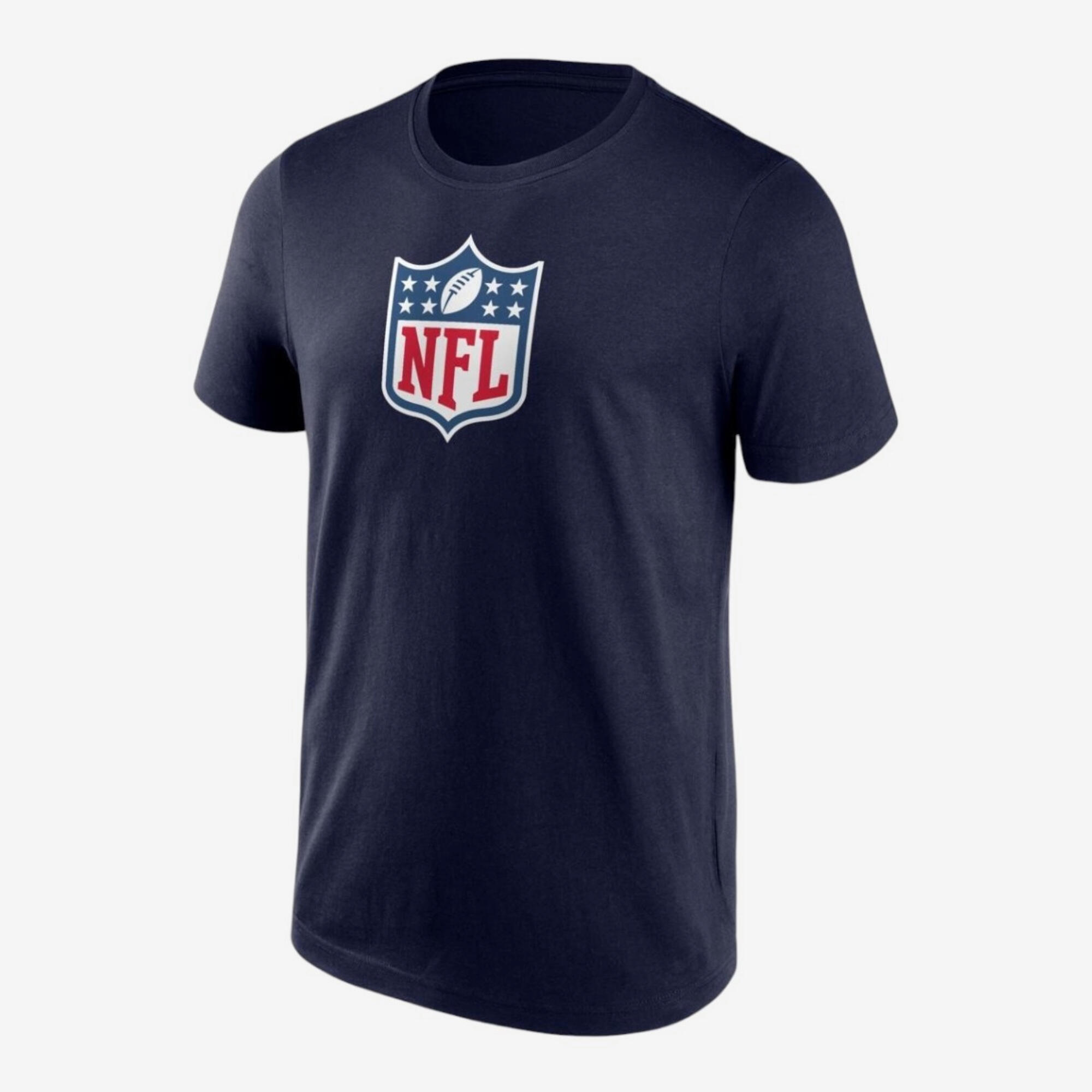 Damen/Herren T-Shirt American Football - Fanatics Logo NFL marineblau