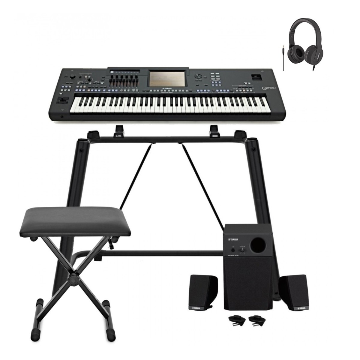 Yamaha Genos2 Digital Workstation Keyboard Home Paket