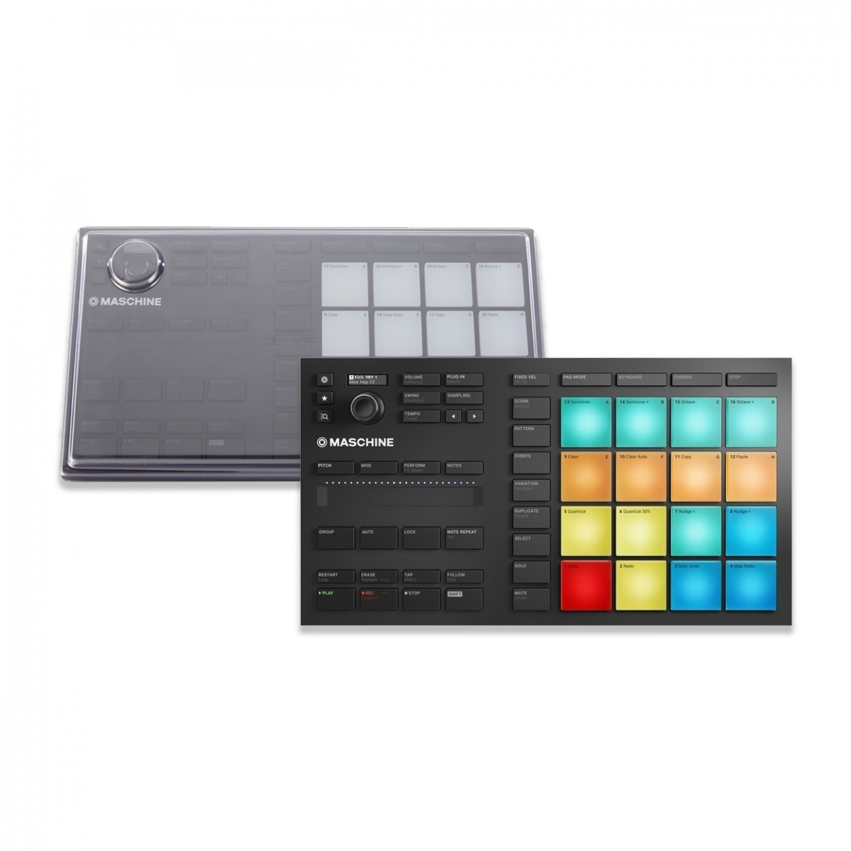 Native Instruments Maschine Mikro MK3 mit Decksaver-Abdeckung