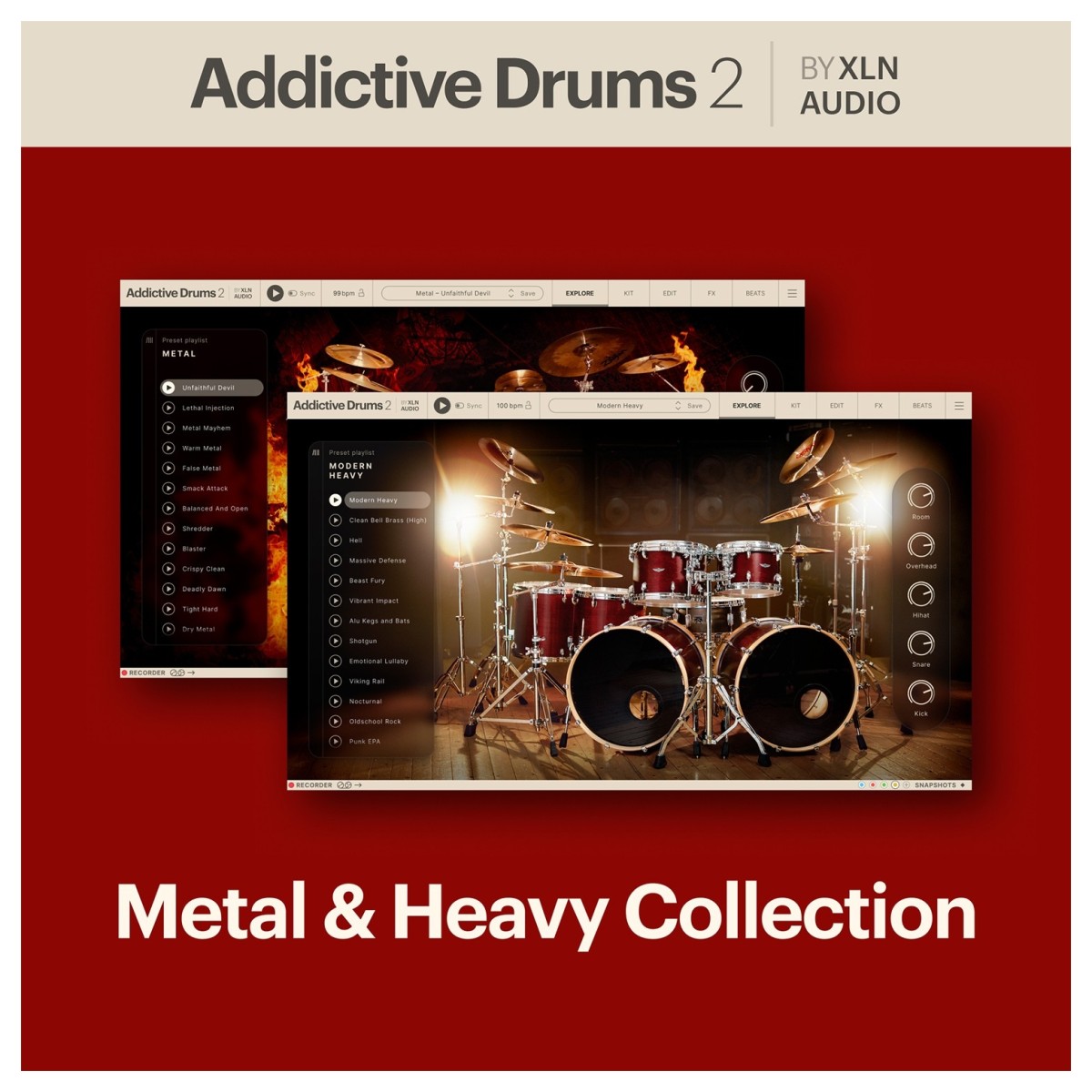 XLN Addictive Drums 2: Metal & Heavy Kollektion
