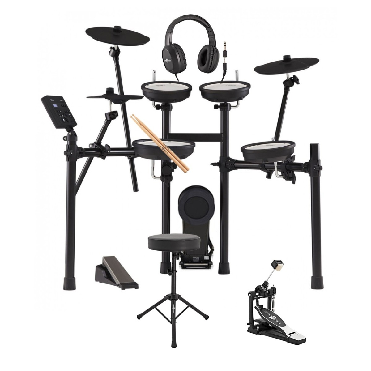 Roland TD-07KV V-Drums Elektronisches Schlagzeug mit Zubehör