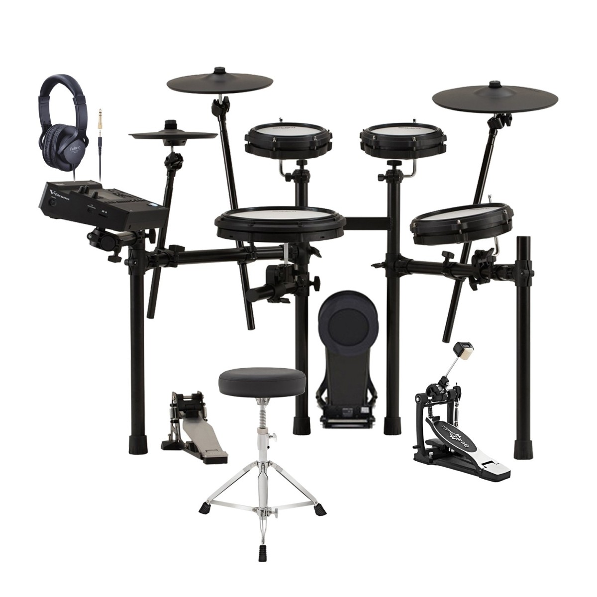 Roland TD313 V-Drums Elektronisches Schlagzeug mit Zubehörpaket