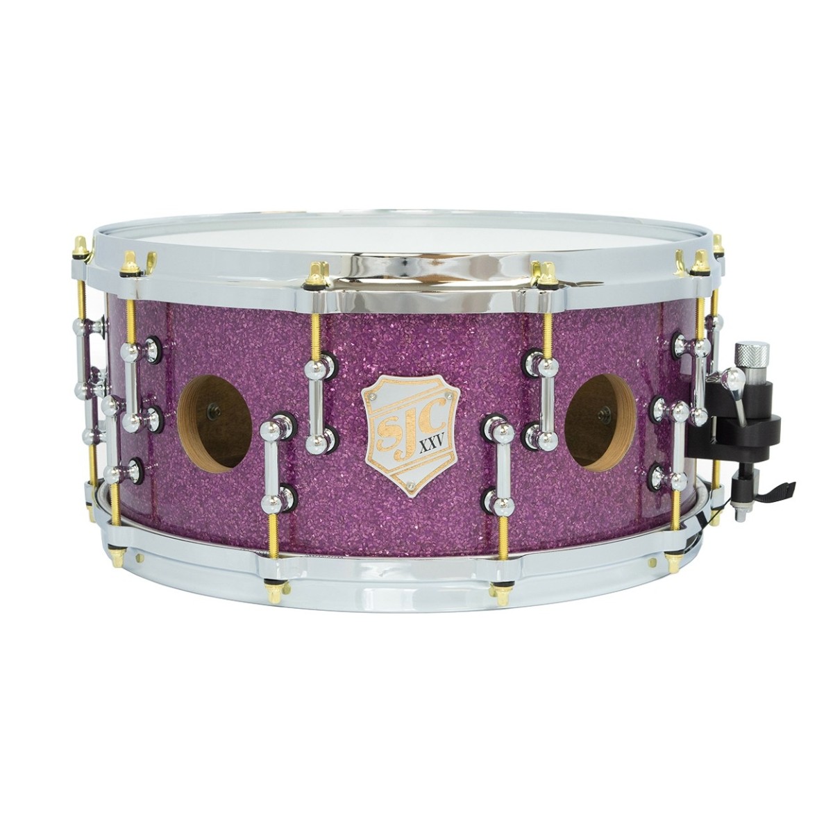 SJC Drums 25th Anniversary 14 x 6.5 Snare Drum Lila Glitter