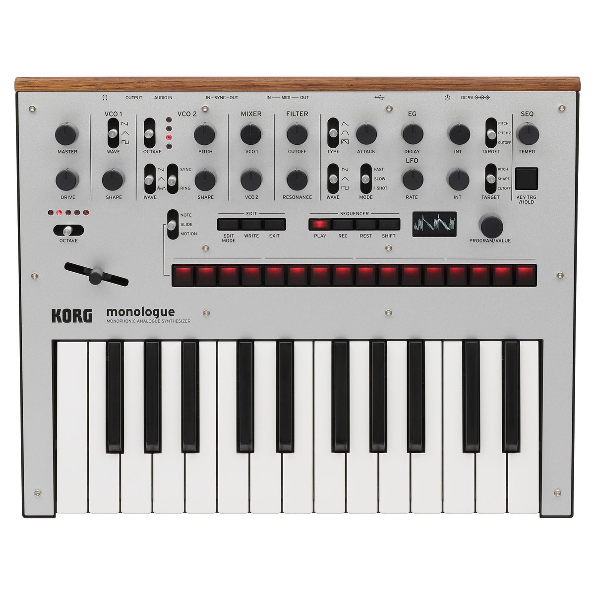 Korg Monologue Analog-Synthesizer silber