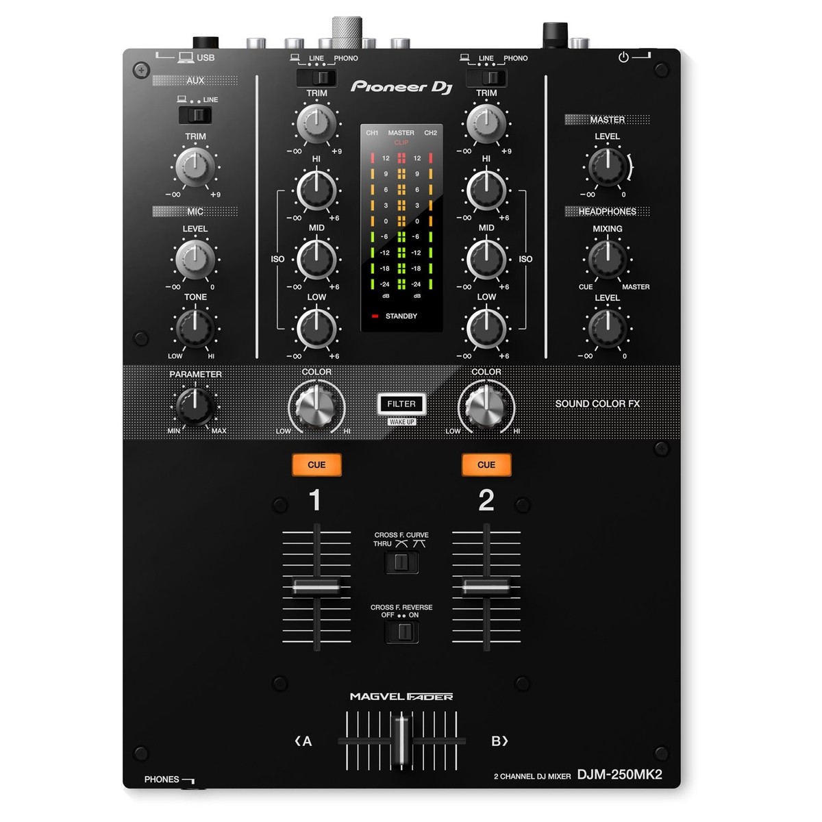 Pioneer DJM-250MK2 2-Kanal DJ-Mixer
