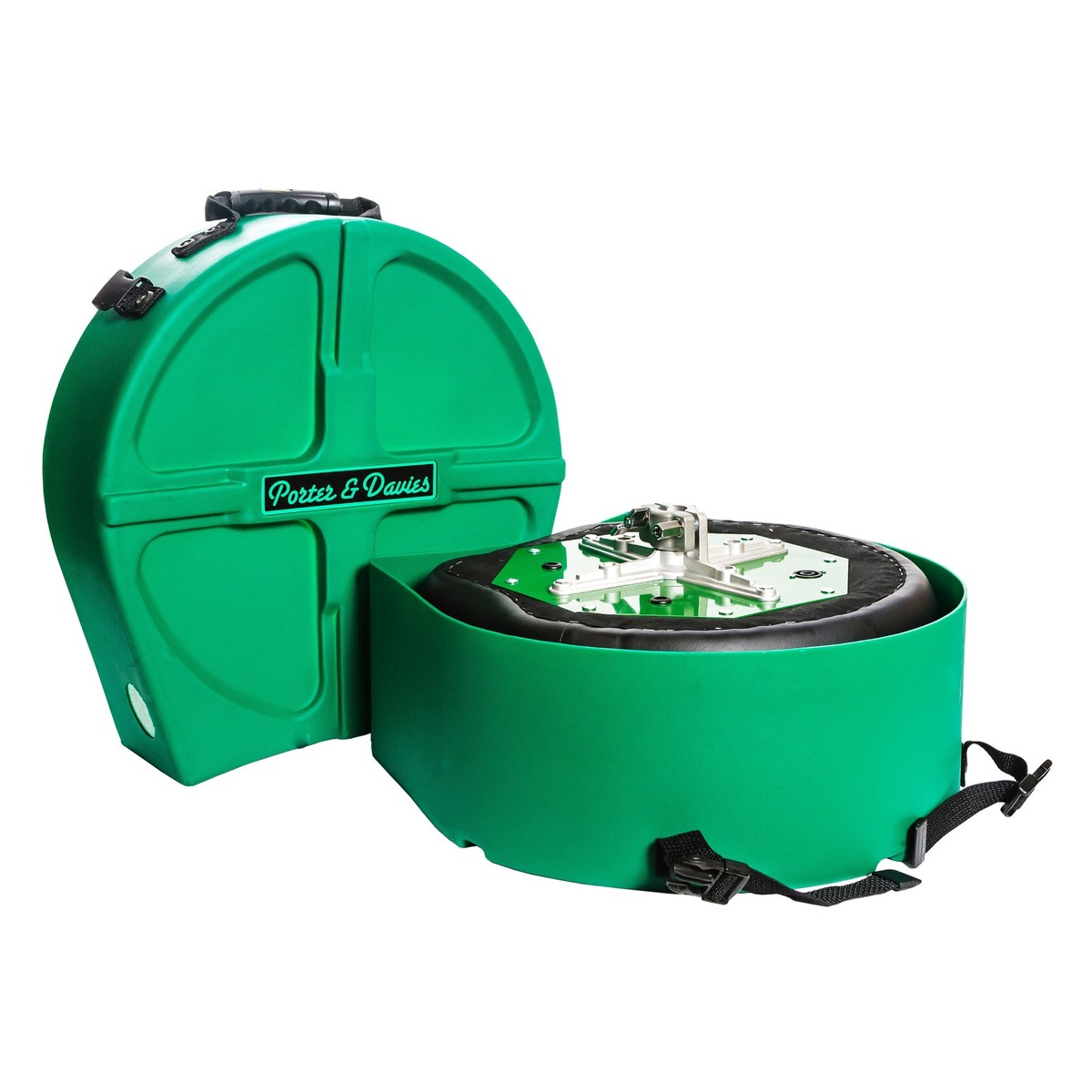 Porter & Davies Hardcase Drummer-Sitz Case für Runde oder Saitensattel Drummer-Sitz oben