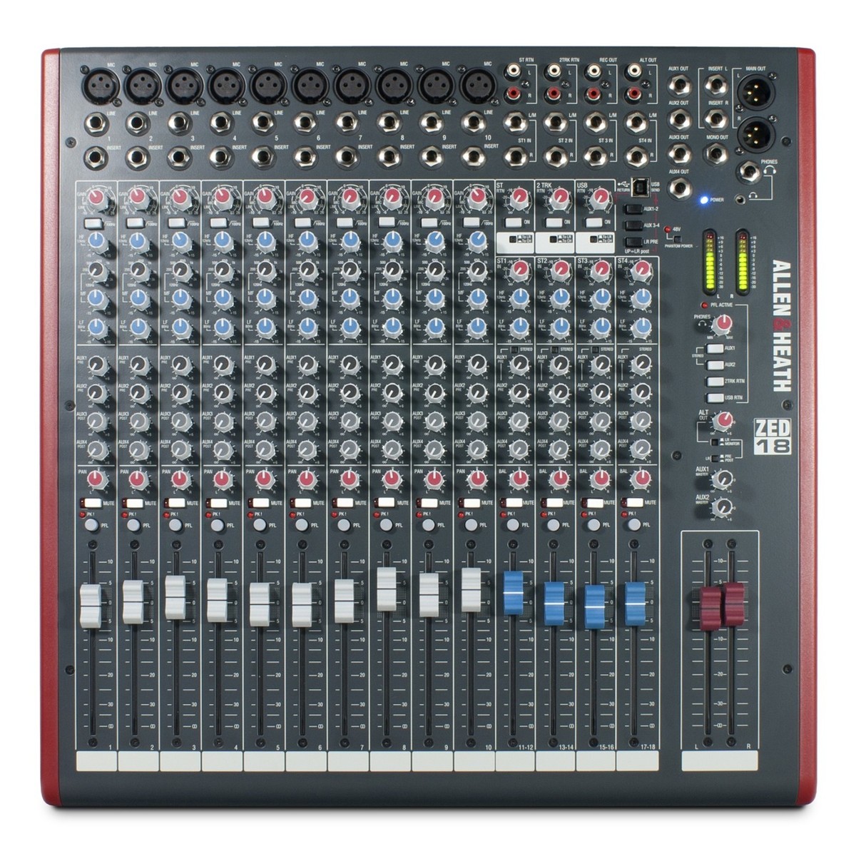Allen & Heath ZED-18 Analoges Mischpult mit USB