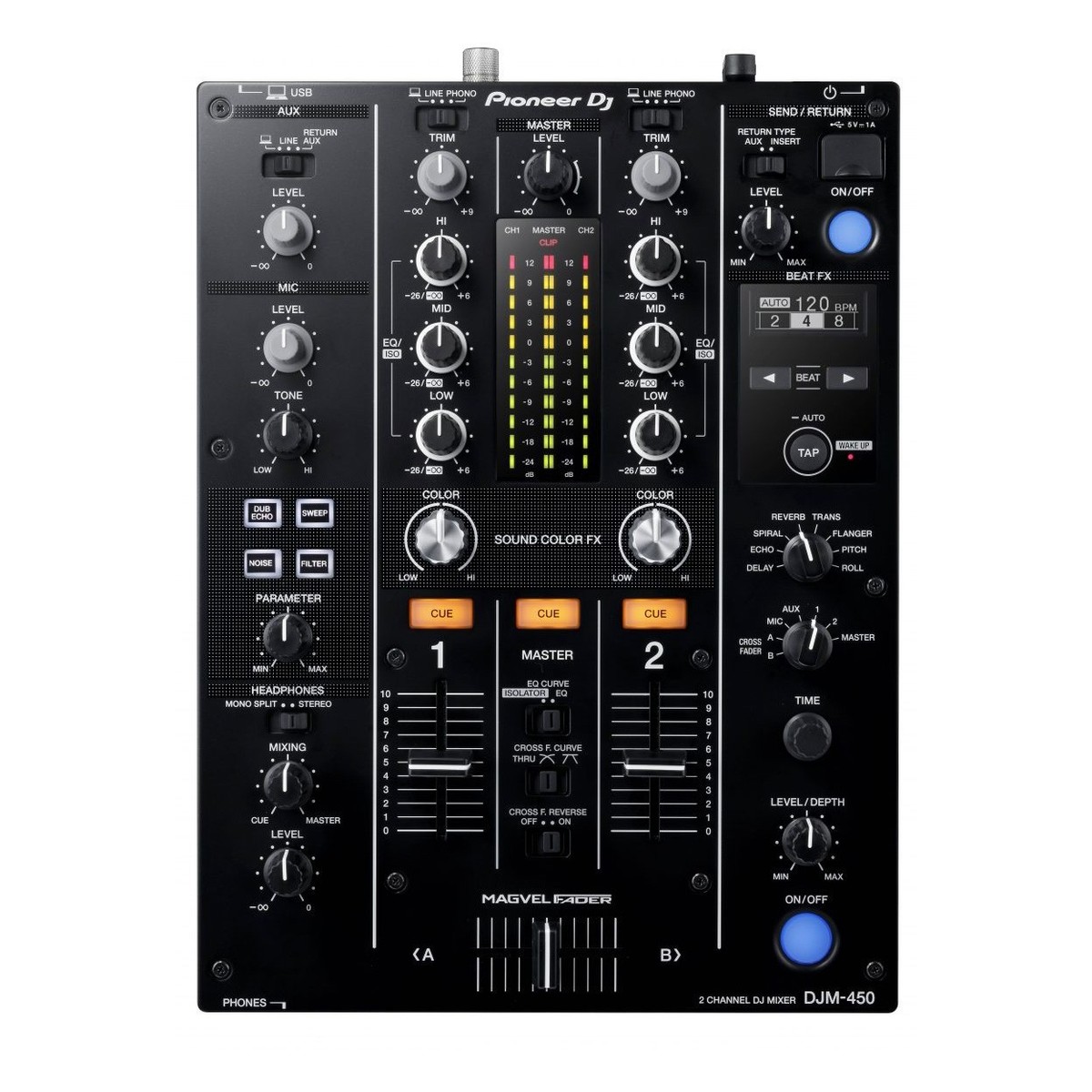 Pioneer DJ-Mixer DJM-450 - Fast neu