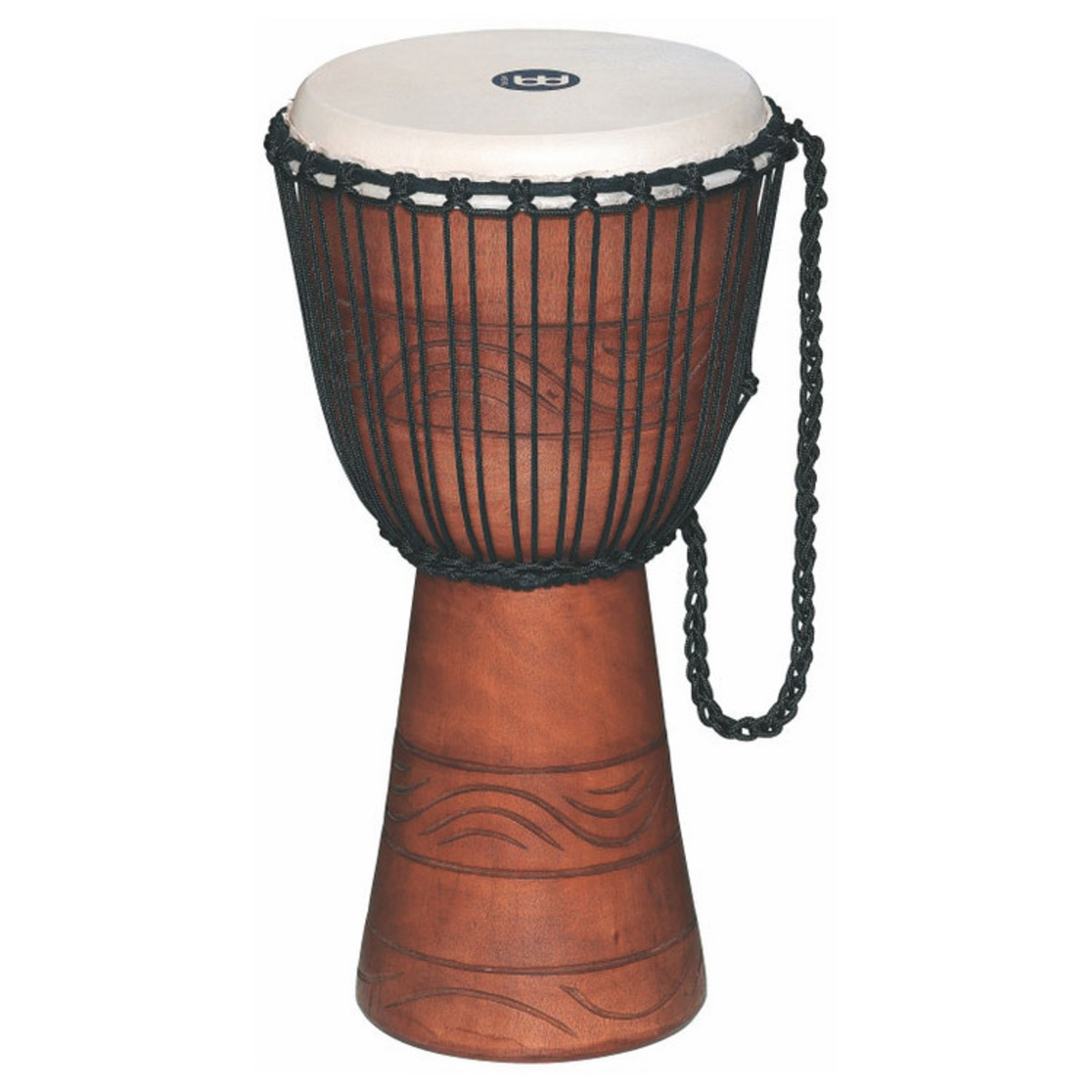 Meinl-ADJ2-M BAG 10' Original Afrikanische Rope Tuned Holz Djemben - Braun
