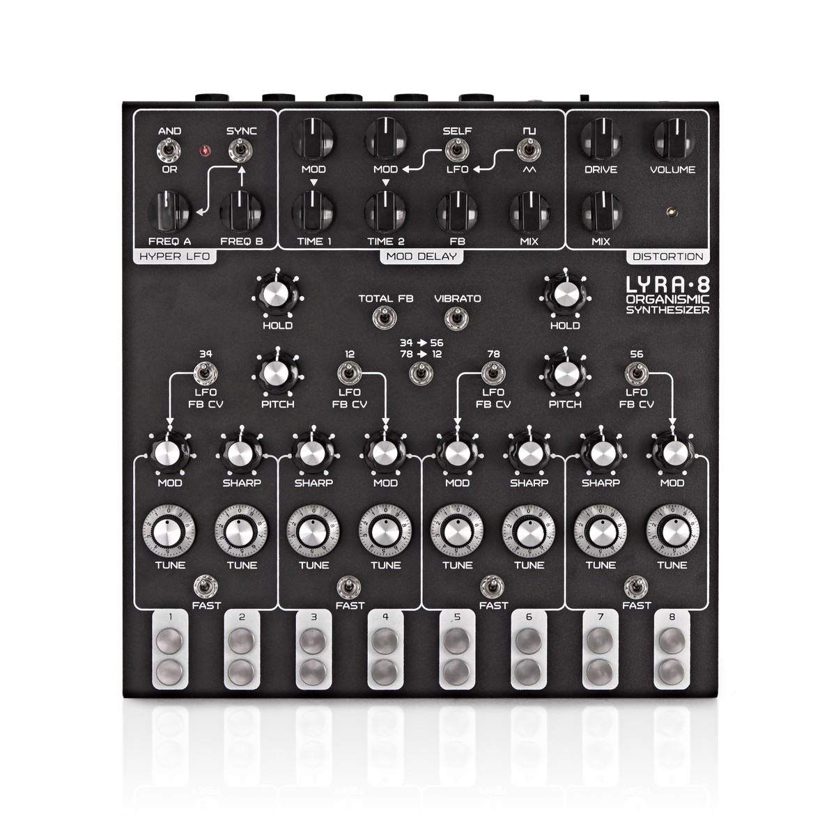 SOMA laboratory Lyra-8 analoger Synthesizer Black Beast
