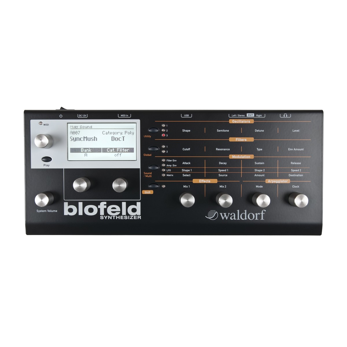 Waldorf Blofeld Synthesizer schwarz - Fast neu