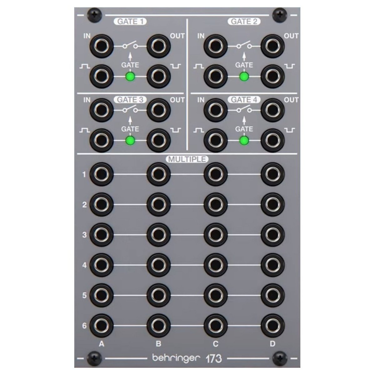 Behringer System 100 – 173 Quad Gate/Multiples-Modul