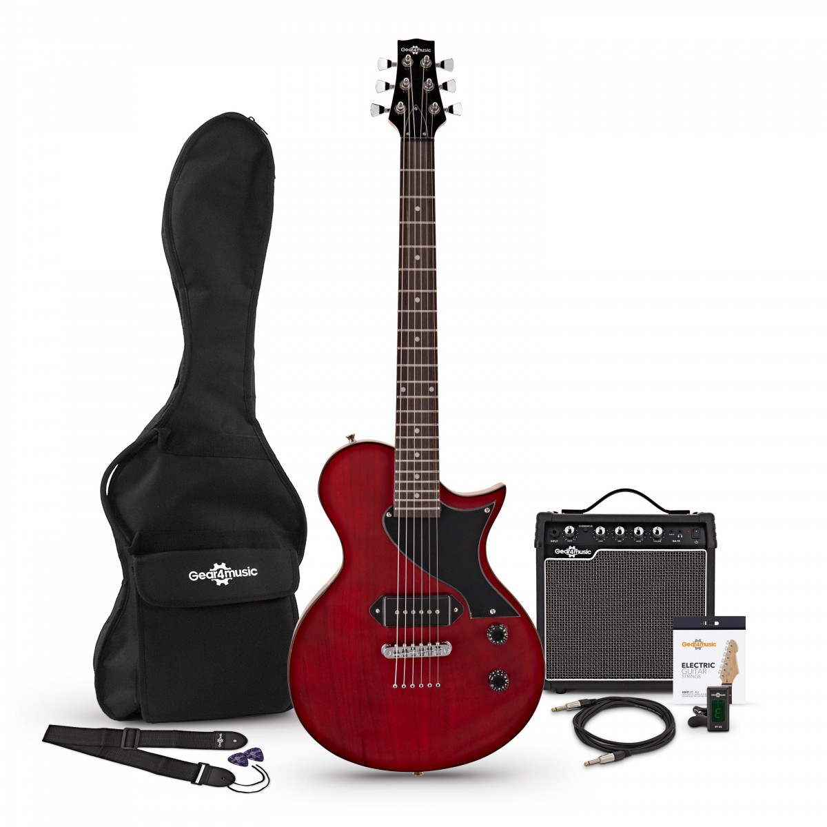New Jersey Classic II E-Gitarre Cherry Red im Paket mit Verstärker