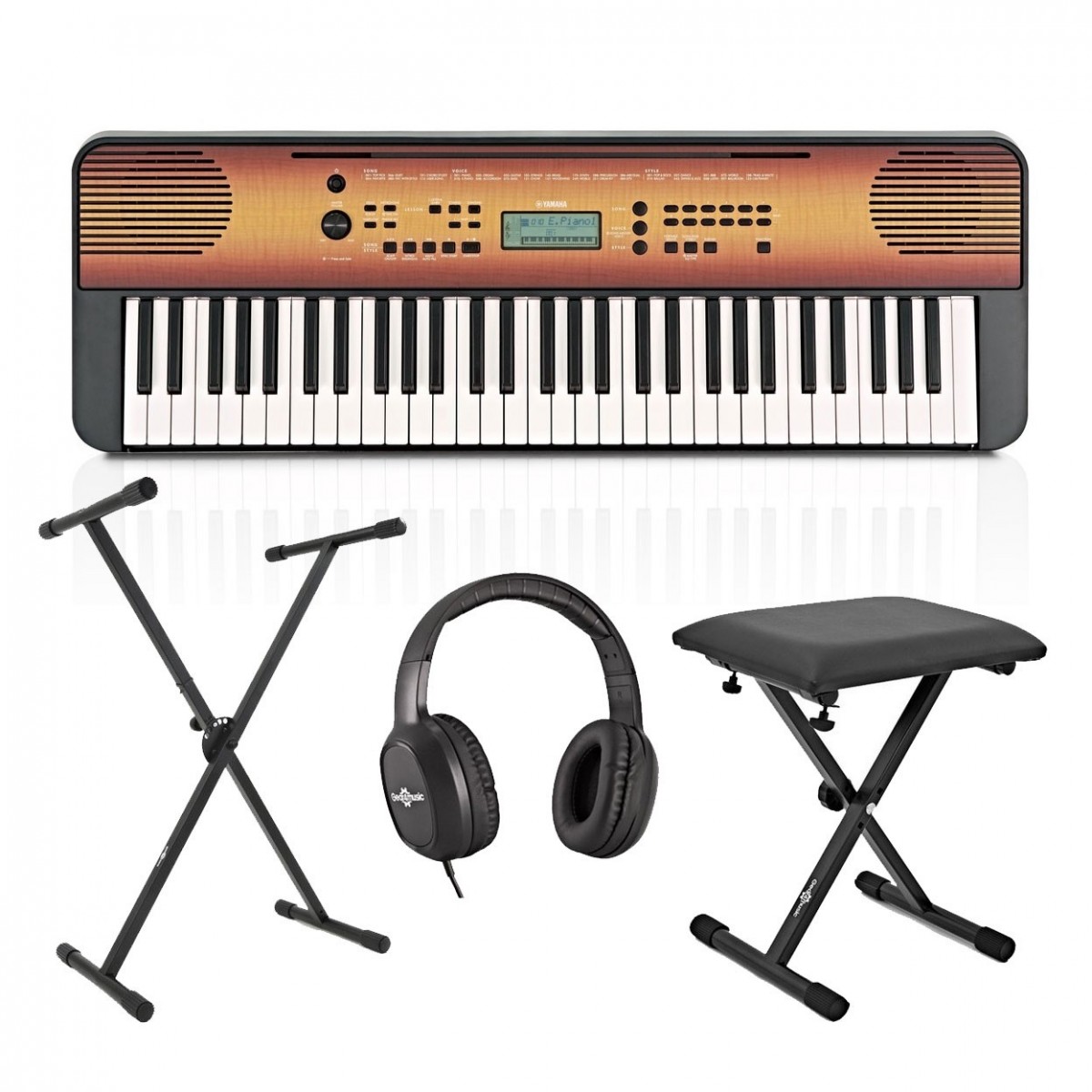 Yamaha PSR E360 Portable Keyboard Pack Ahorn