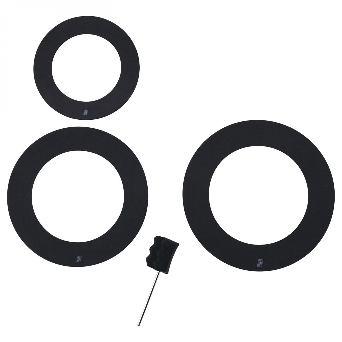 Tama Soft Sound Ring Set 10-13-14' mit halbem Sound Bass Drum Beater