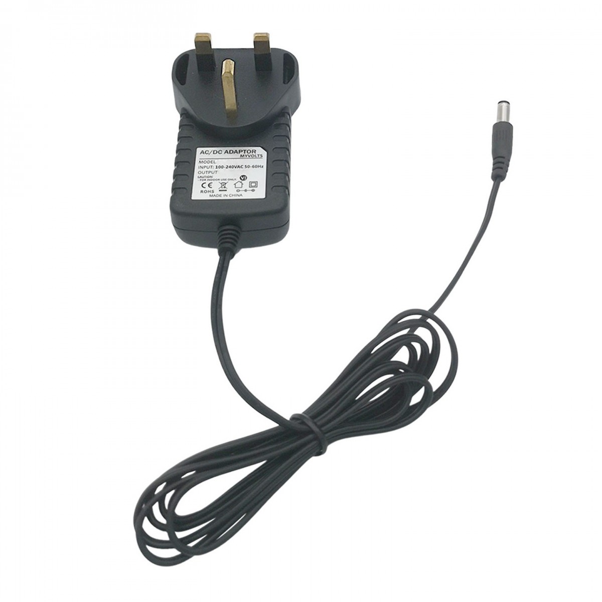 MyVolts 9V UK-Netzteil für 5-Wege-Splitterkabel für Korg Volca