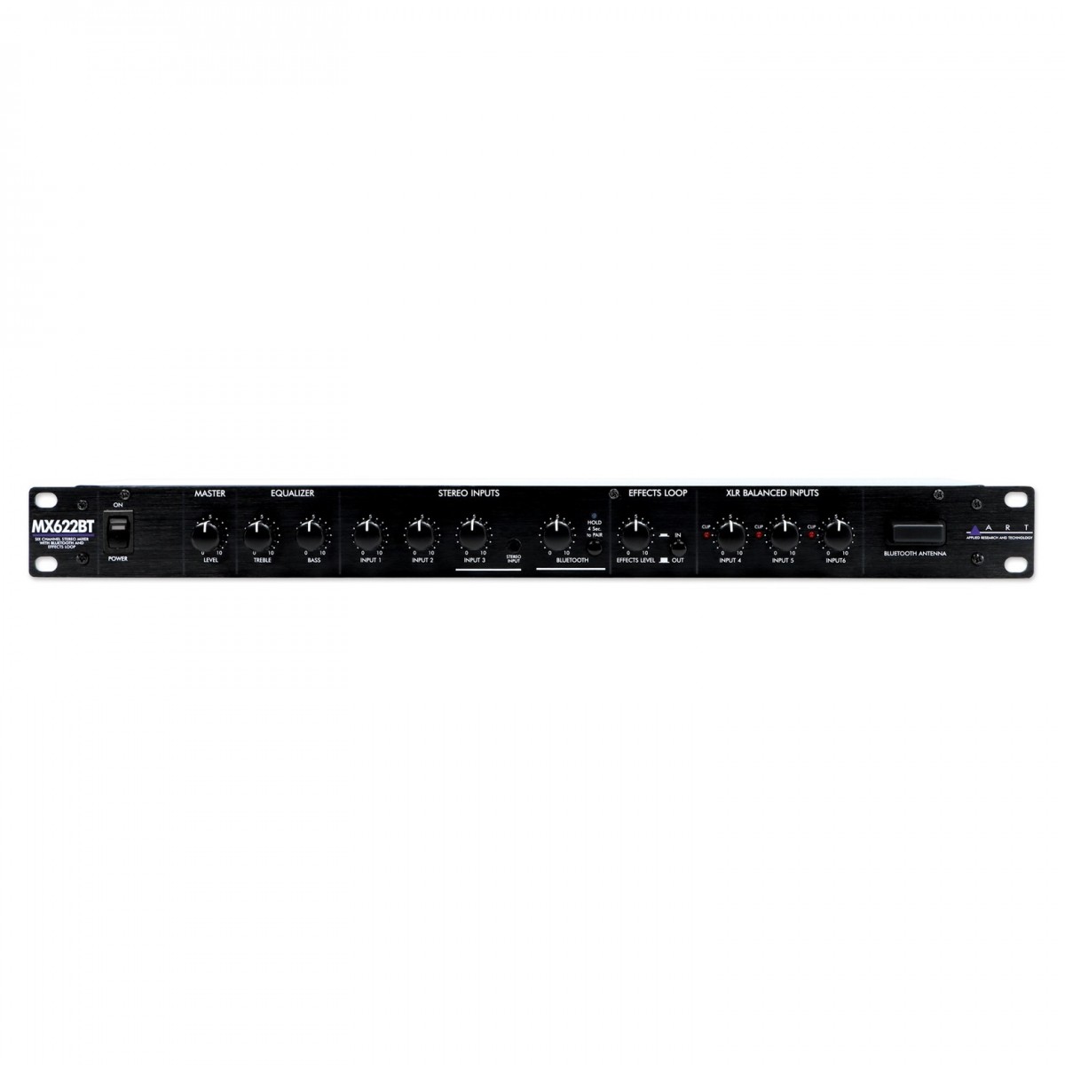 ART MX622BT - 6-Kanal-Stereo-Mischpult mit Bluetooth und Effektschleife