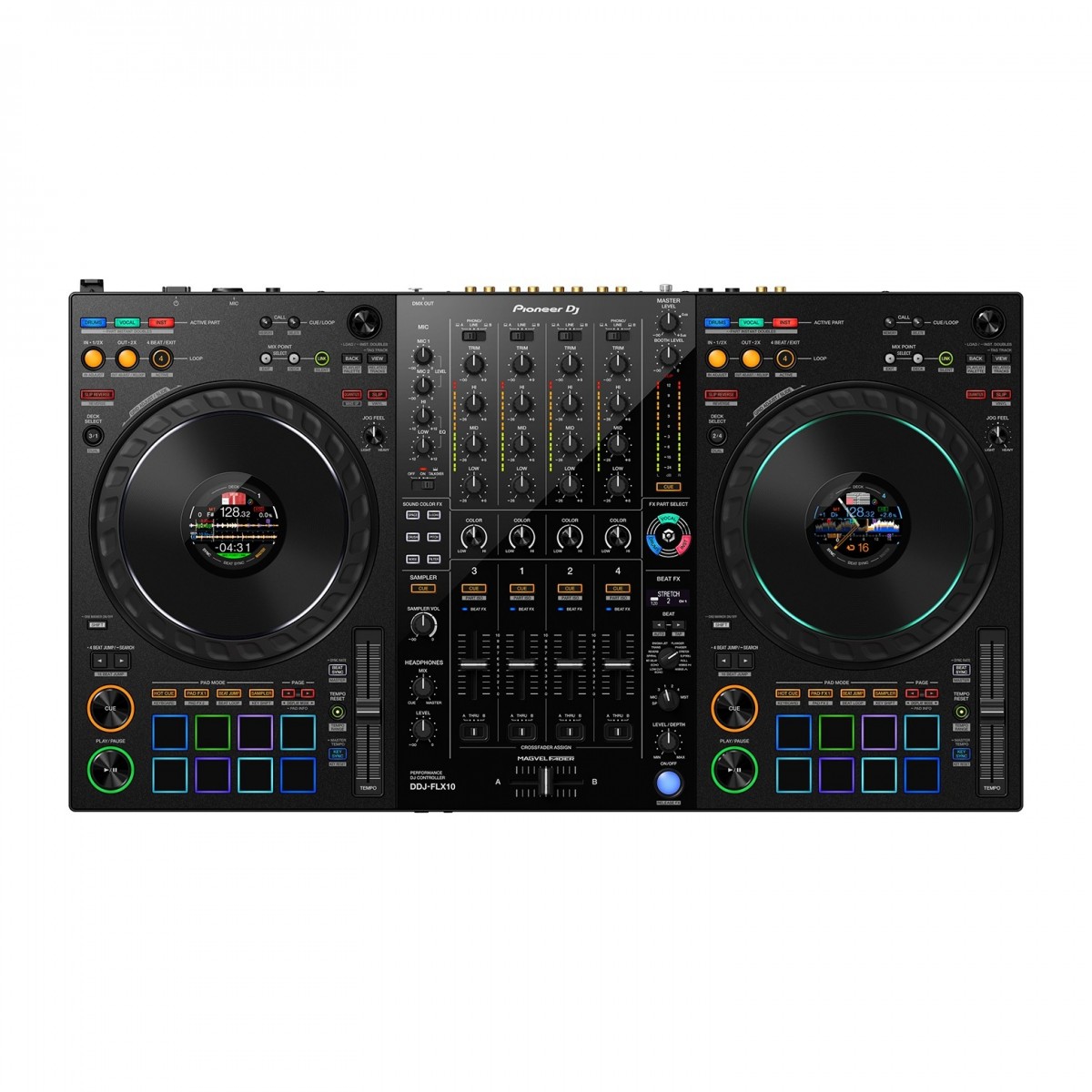 Pioneer DJ DDJ-FLX-10 DJ-Controller-Workstation für Rekordbox und Serato
