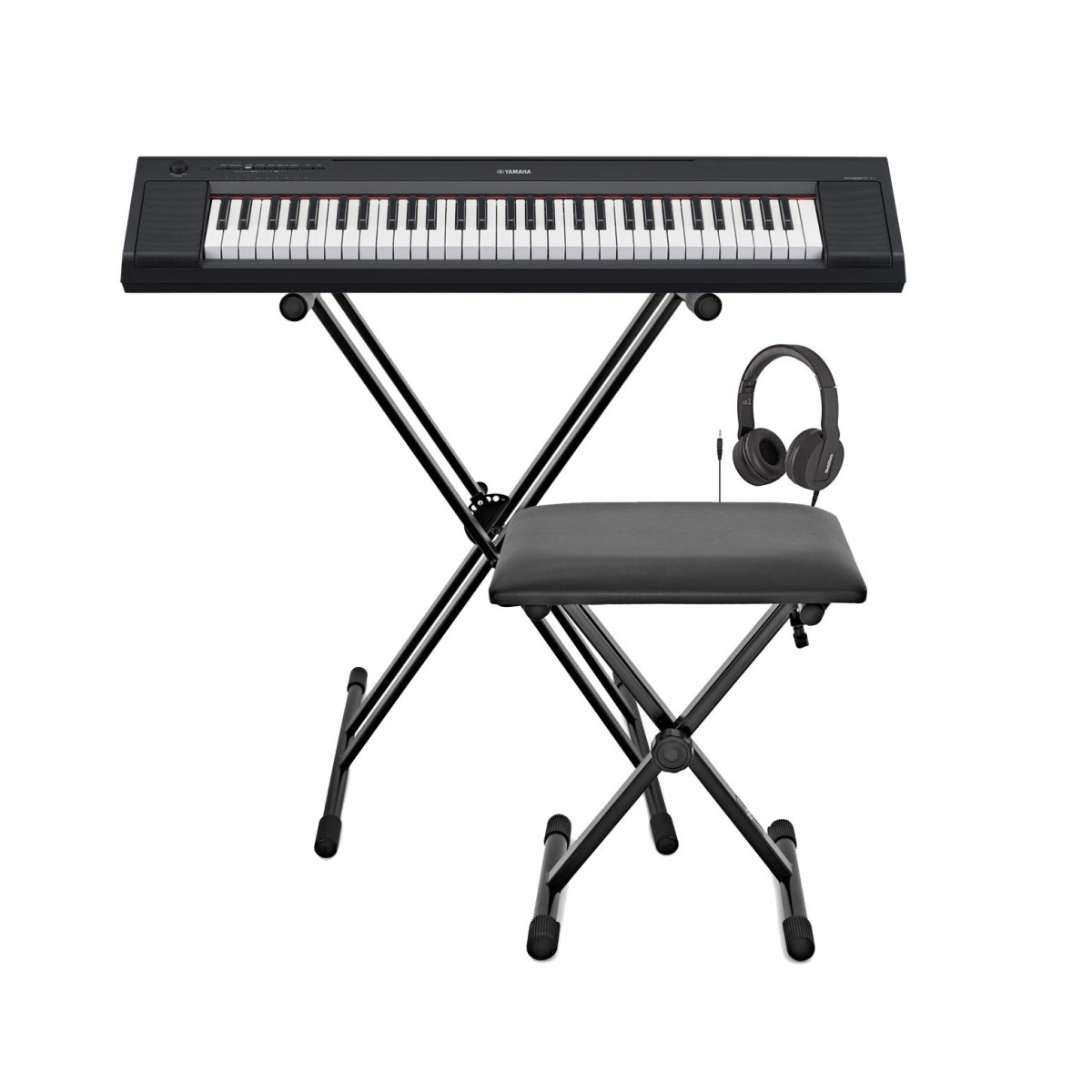 Yamaha Piaggero NP15 Portable Keyboard Paket schwarz