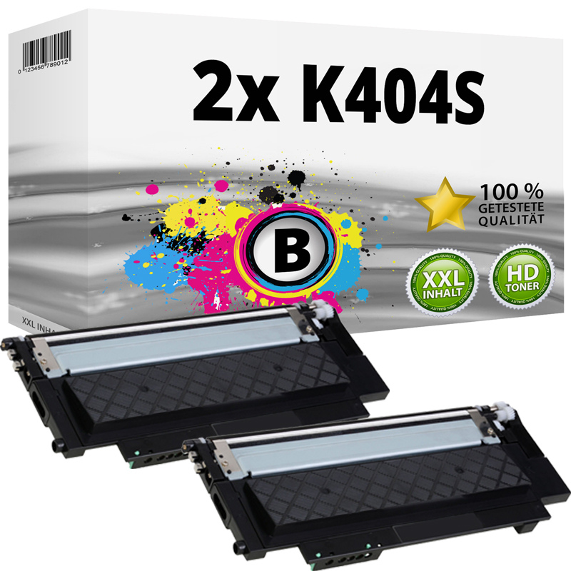 Sparset ersetzt  Samsung CLT-K404S enthält 2x Toner
