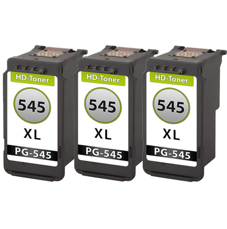 Multipack Kompatibel zu Canon PG-545 XL 8286B001 enthält 3x Tintenpatrone