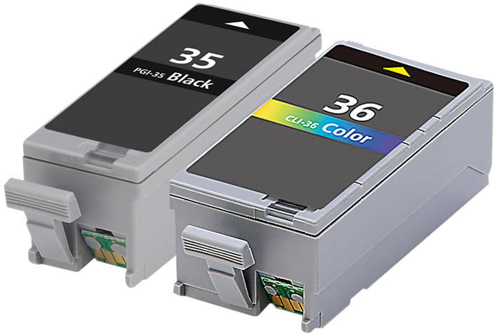 Multipack kompatibel zu Canon PGI-35 / CLI-36 enthält 2x Tintenpatrone