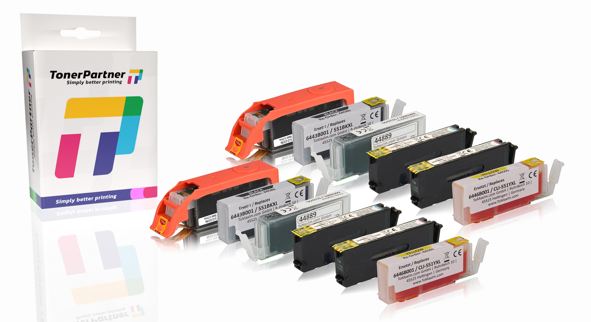 Multipack kompatibel zu Canon PGI-550 CLI-551 enthält 12x Tintenpatronen