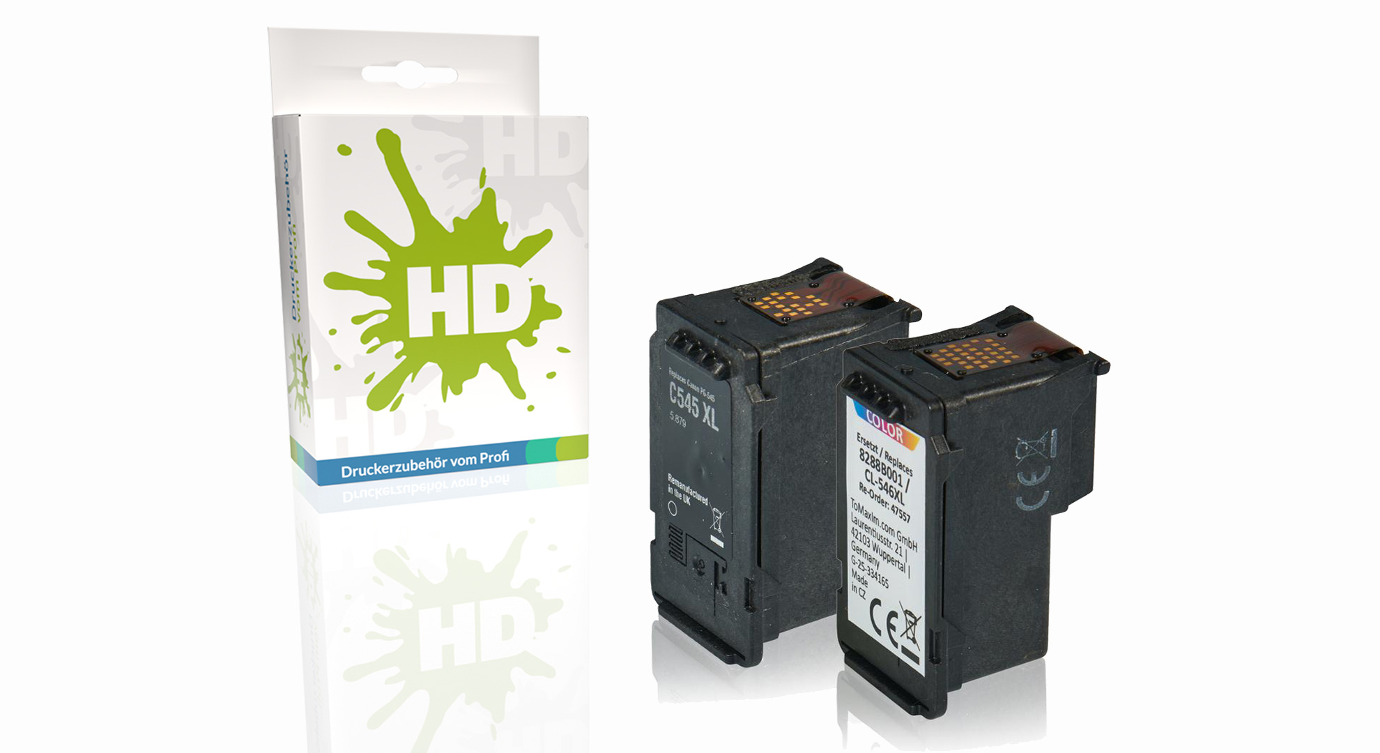 Multipack kompatibel zu Canon 8286B001 / PG-545XL+CL-546XL enthält 2x Druckkopfpatrone