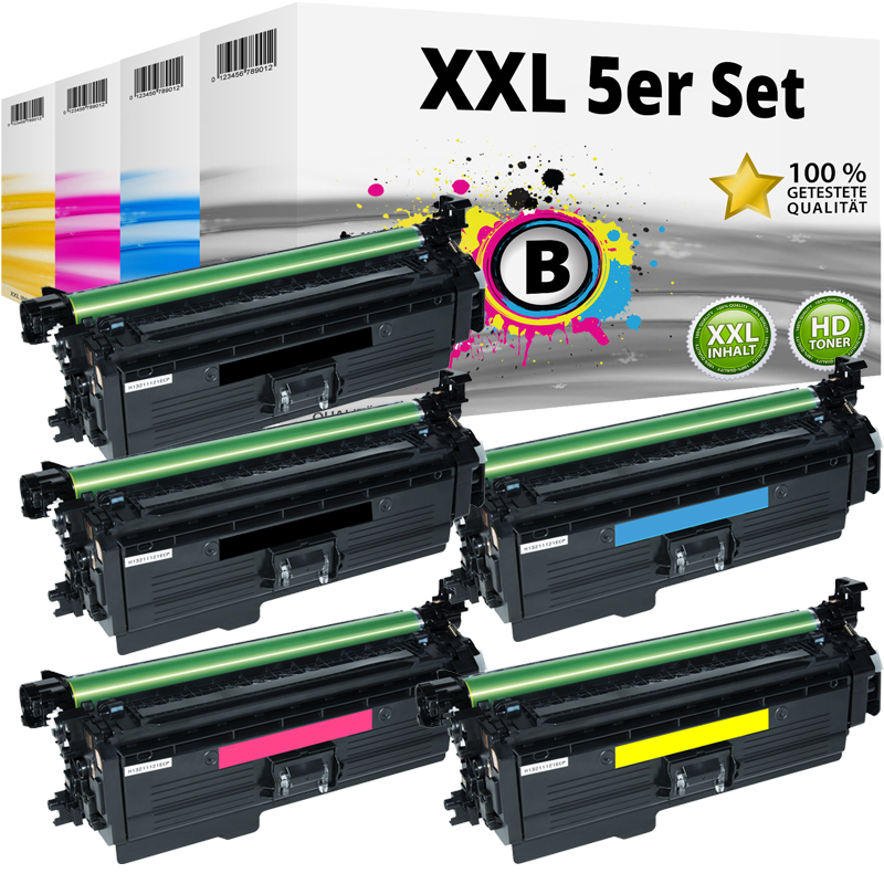 Multipack kompatibel zu HP 653X enthält 5x Tintenpatronen