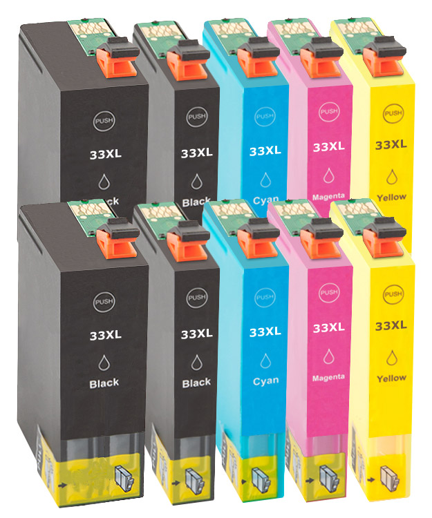 Multipack kompatibel zu Epson T3357 / 33 XL enthält 10x Tintenpatrone
