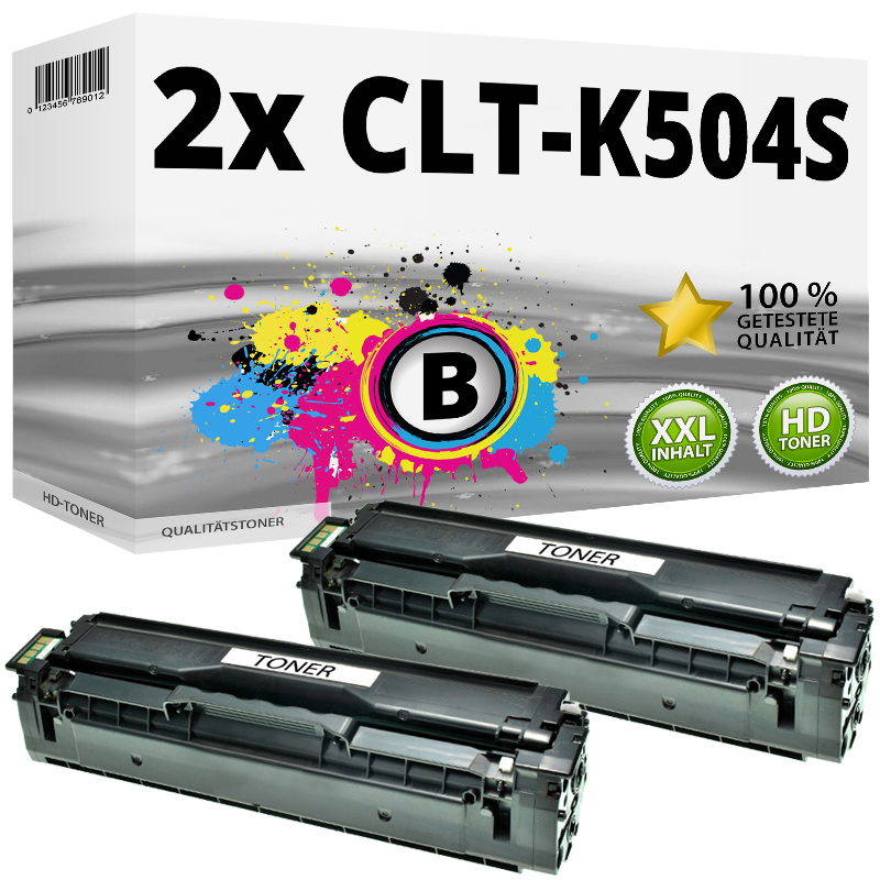 Sparset ersetzt Samsung CLT-K504S enthält 2x Toner