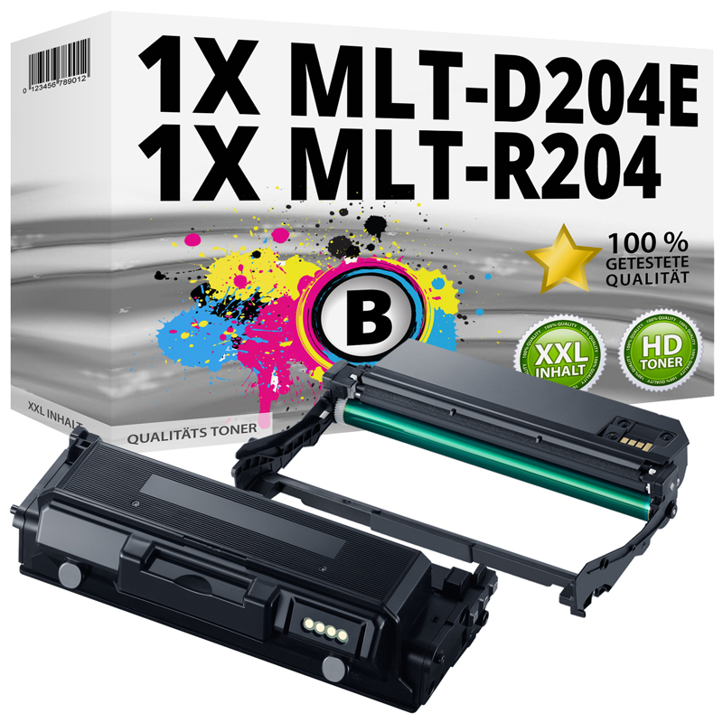 Multipack kompatibel zu Samsung D204E / Trommel R204 enthält 1x Bildtrommel / 1x Tonerkartusche