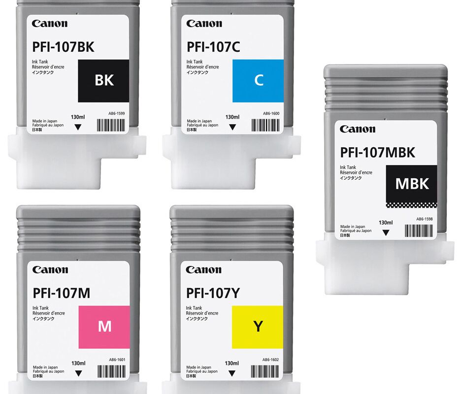 Original Canon PFI107 Tintenpatronen Multipack