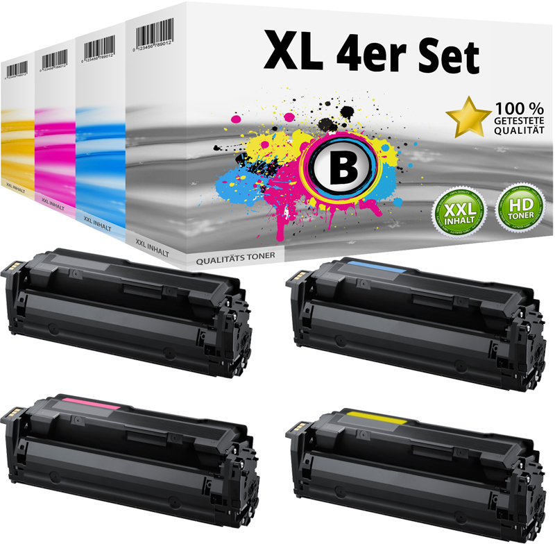 Multipack Kompatibel zu Samsung CLT-603L enthält 4x Toner