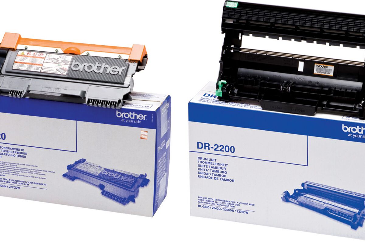 Original Brother TN2220 Toner + DR2200 Trommel