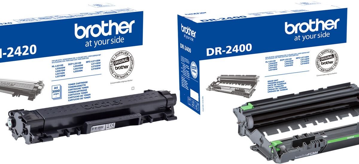Original Brother Toner TN2420 + DR2400 Trommel