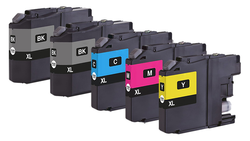 Multipack Kompatibel zu Brother LC-421 XLVAL enthält 5x Tintenpatrone