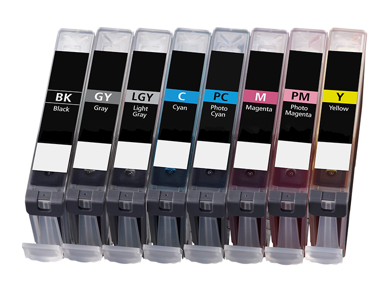 Multipack kompatibel zu Canon 4215C001 / CLI-65BK enthält 8x Tintenpatrone