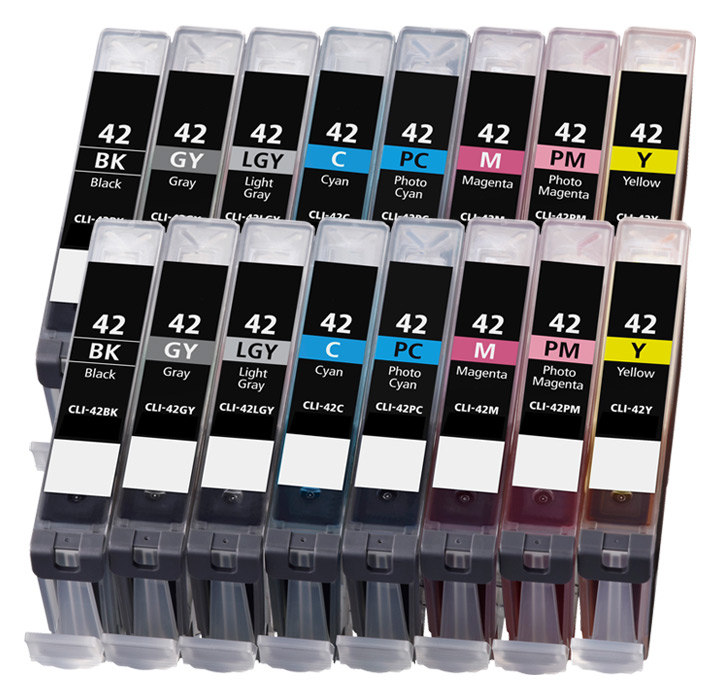 Multipack Kompatibel zu Canon CLI-42 enthält 16x Tintenpatrone