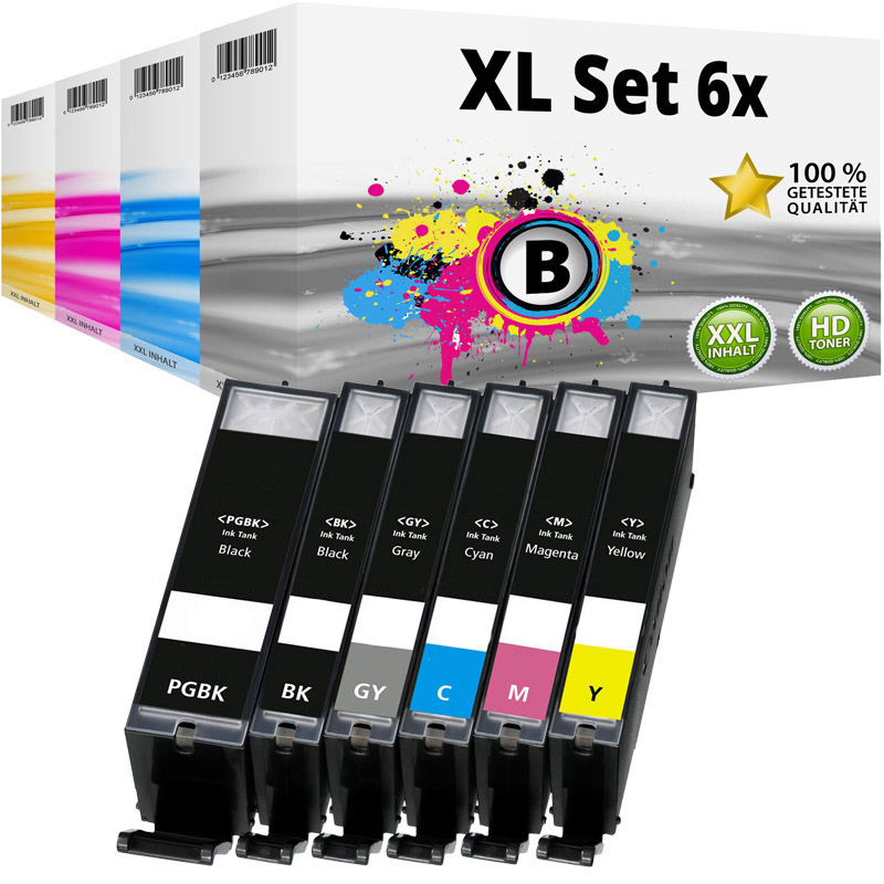 Multipack Kompatibel zu Canon PGI-570 CLI-571 enthält 6x Druckkopfpatrone